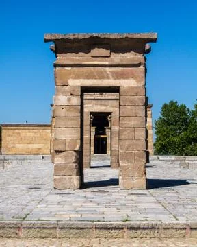 Temple of Debod Archs Stock Photos