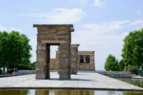 Temple of debod, madrid Stock Photos
