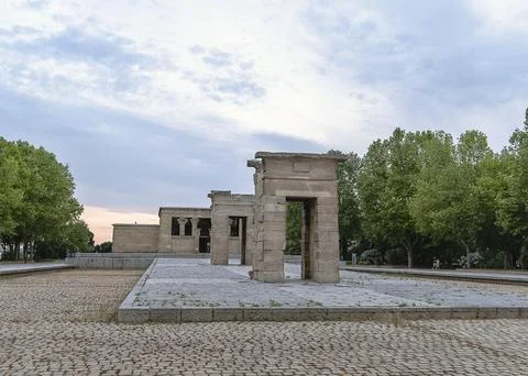 Temple of Debod Madrid Foto stock