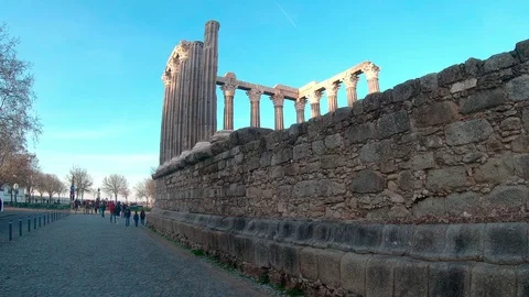 Temple of Diana right side Vidéo 123474845