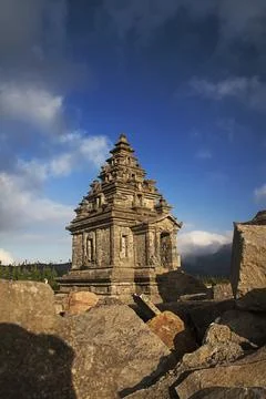 Temple in dieng Stock Photos