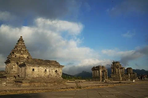 Temple in dieng Stock Photos