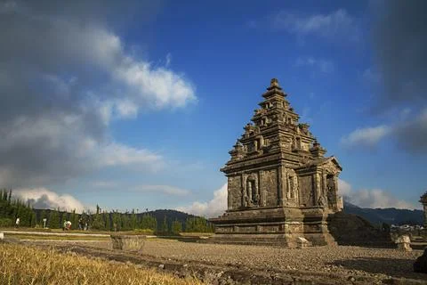Temple in dieng Stock Photos