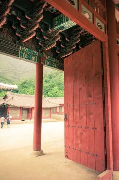 Temple door Stock Photos