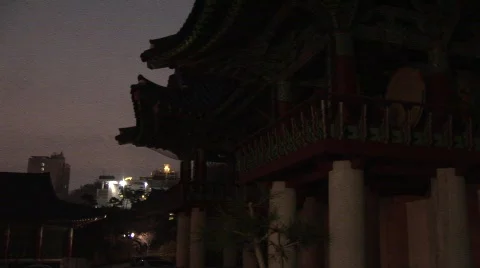 Temple drum, South Korea Stock Footage 291671