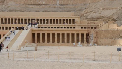 Temple of the Egyptian Pharaoh Stock Footage 128271833