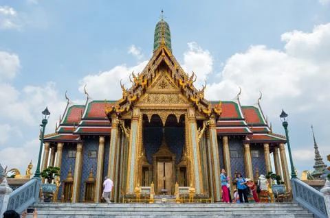 The Temple of the Emerald Buddha Stock Photos