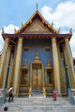 The Temple of the Emerald Buddha Stock Photos