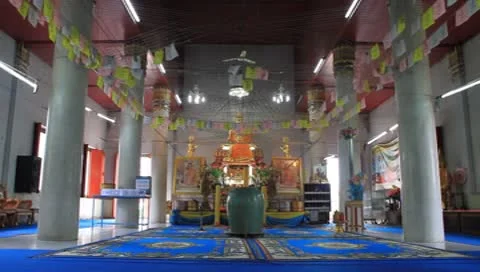 In the temple Stock Footage