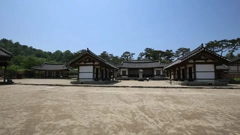Temple in the forest and mountain Stock Footage 303539895