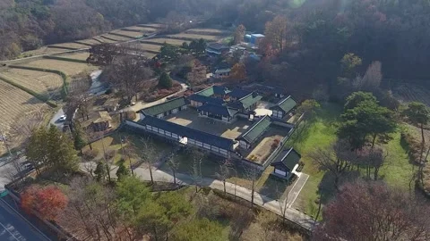 Temple in the forest and mountain Video stock 303884634