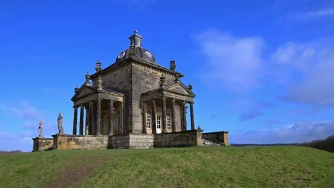 Temple of the Four Winds, at Castle Howard. Stock Footage 329922521