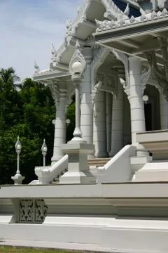 A temple with garden. Stock Photos