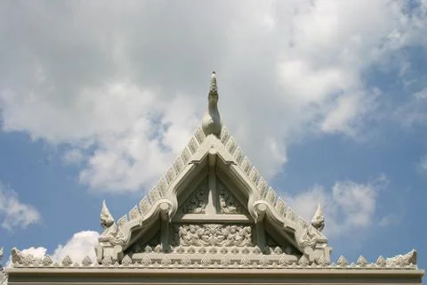 A temple with garden. Stock Photos