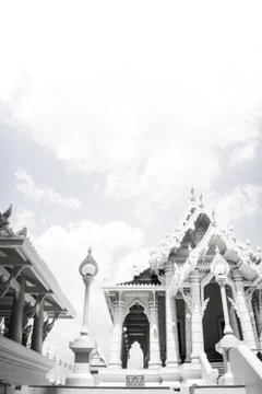 A temple with garden. Stock Photos