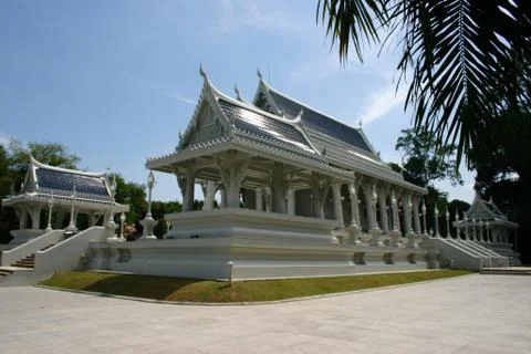 A temple with garden. Stock Photos