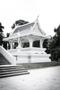 A temple with garden. Stock Photos