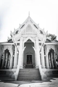 A temple with garden. Stock Photos