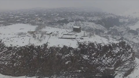 Temple of Garni - pagan temple in Armenia Stock Footage