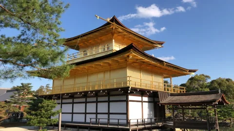 Temple of the Golden Pavilion Stock Footage 131446607