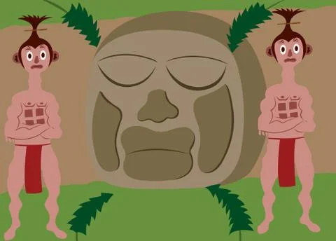 Temple guradians Stock Illustration