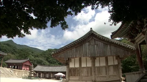 Temple in Gurye-si, Jeollanam-do Province, Korea Stock Footage 64978853