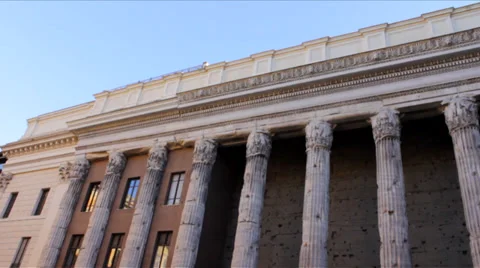 Temple of Hadrian Stock Footage 37926891