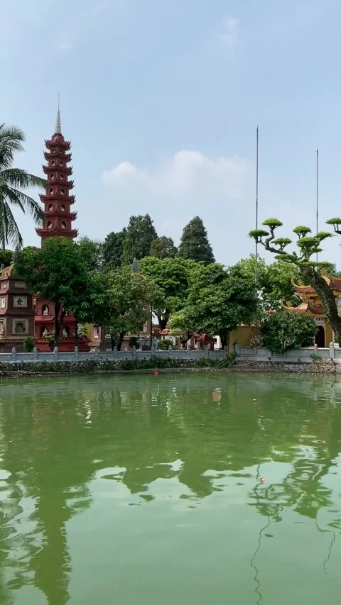 Temple in Hanoi Stock Footage 345040618