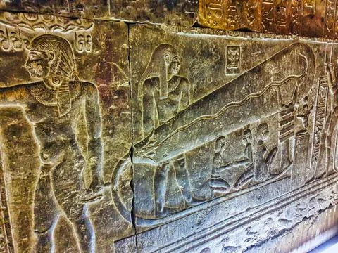 Temple of Hathor at Dendera Stock Photos