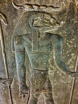 Temple of Hathor at Dendera Stock Photos