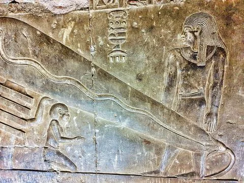 Temple of Hathor at Dendera Foto stock