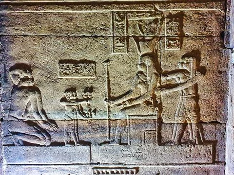 Temple of Hathor at Dendera Stock Photos