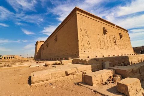 Temple of Hathor at Dendera Stock Photos