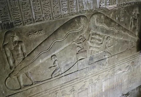Temple of Hathor at Dendera Foto stock