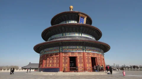 The temple of heave in Beijing. Stock Footage 31521516