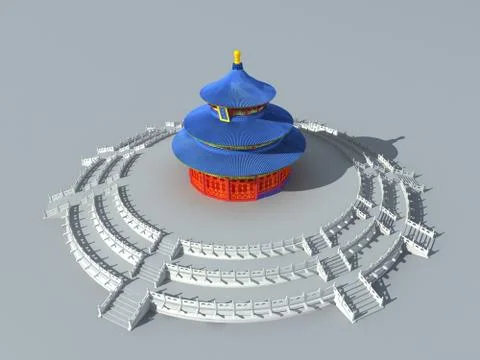 Temple of heaven 6 Stock Illustration