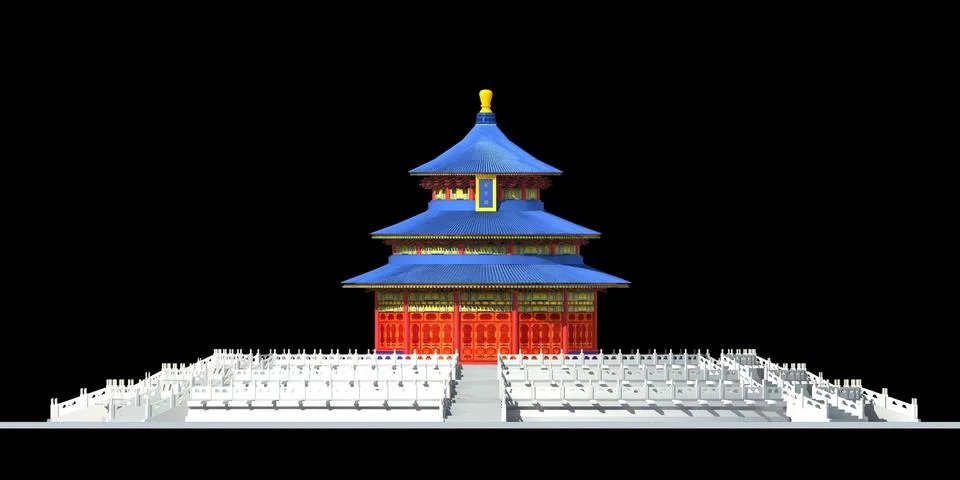 Temple of heaven 7 Stock Illustration