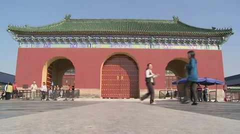 Temple of heaven Beijing Video stock 950706