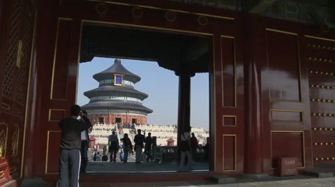 Temple of heaven Beijing Video stock 950728