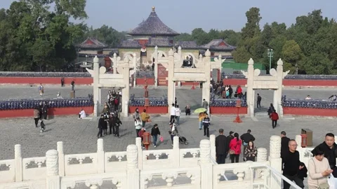 Temple of Heaven in Beijing. Stock Footage 295781056