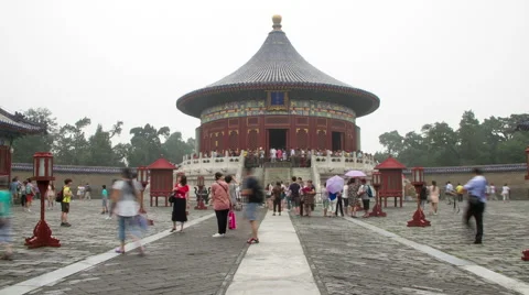 The temple of Heaven at daytime HD. Stock Footage 40426883