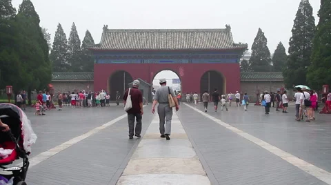 Temple of Heaven at daytime HD. Stock Footage 40464116