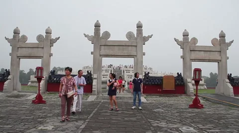 Temple of Heaven at daytime HD. Видео 40464334