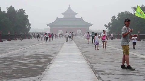Temple of Heaven at daytime HD. Stock Footage 40464676