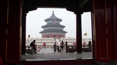 Temple of Heaven at daytime HD. Stock Footage 40465343