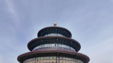 Temple of Heaven Low Angle Architecture Vídeos de archivo 336622072