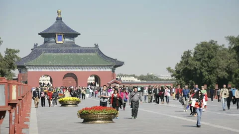 The Temple of Heaven Park Stockbeeldmateriaal 85703413