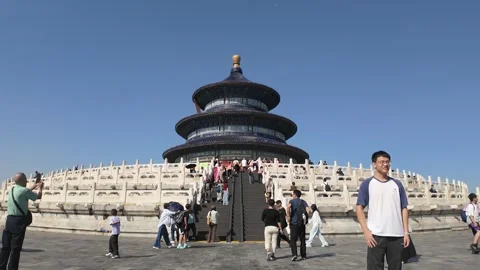 Temple of Heaven Time-Lapse in Beijing Vídeos de archivo 337303891