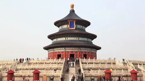 Temple of Heaven time-lapse Stock Footage 45407046