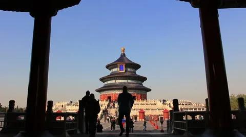 Temple of heaven,Beijing Stock Footage 40588673